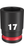 Milwaukee 49-66-6141 SHOCKWAVE Impact Duty 3/8" Drive 17MM Standard 6 Point Socket
