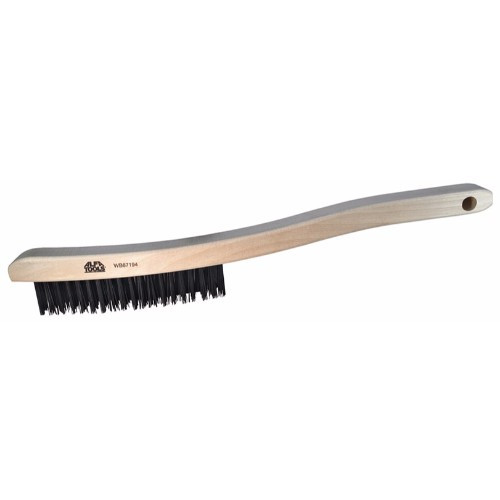 Alfa Tools WB67194 Carbon Steelteel 3 x 19 Brush, Plywood Handle