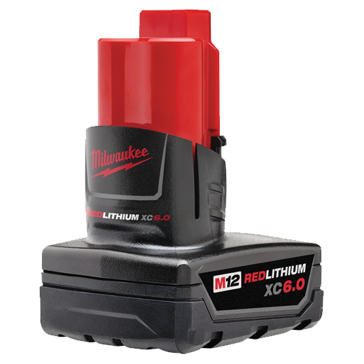 Milwaukee 48-11-2460 M12 REDLITHIUM XC 6.0Ah Extended Capacity Battery Pack