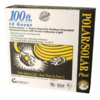 Southwire 1789SW0002 100' Yel Polar/Solar Plus Exy. Cord 10/3 Sjeow-