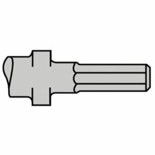INGERSOLL RAND POWER TOOLS/HOISTS/AIR MOTORS .580HEX SHANK OVAL COLLAR 12" ROUND NOSE CHISEL HH1-214F-12