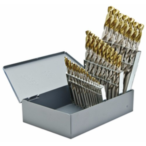 Alfa Tools S40192TT 21pc HSS Split Point Tin Coated Tipped Jobber Drill Set