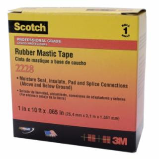 Scotch 7000005986 2228 2"X10' Rubber Mastic Tape (1 RL)