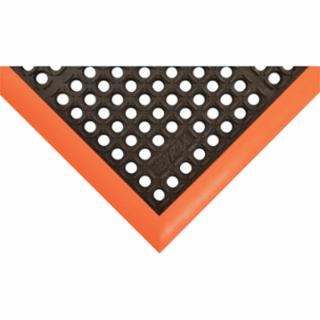 Notrax 549S3864OB Mat549 Safety Stance 3-Side 38X64 Black/Orange