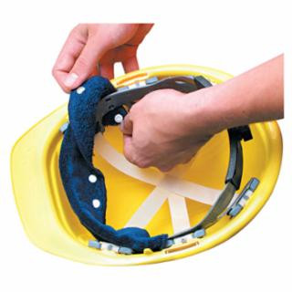 Occunomix 870B100-01 (Pack/100) Terry Top Snap On Sweatband Navy (1 PK)