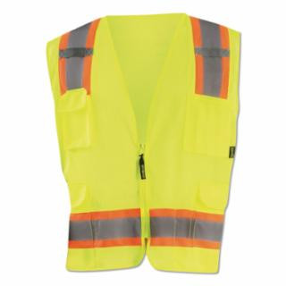 Occunomix LUX-ATRNSM-YS Vest Sol/Mesh 2Tonetapezipper Cl2 Yel S