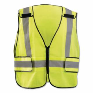 Occunomix LUX-PS-DOR-R Class 2 Dor Mesh Vest 2" Tape 5 Pt. R Yel