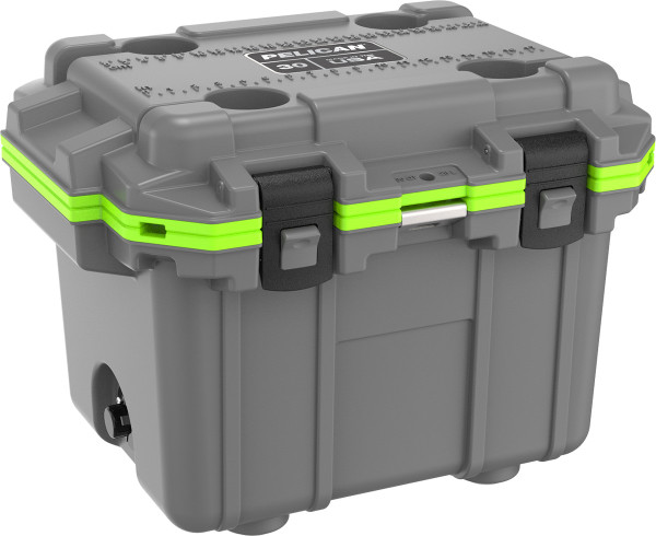 Pelican 30Q-1-DKGRYEGRN Im 30Qt Elite Cooler Dkgry/Egrn