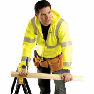 Occunomix LUX-SWT3HZ-YS S Occulux Hood Sweatshirt: Yellow
