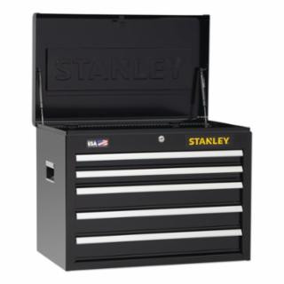 Stanley STST22657BK 26In 5 Drawer Chest - Black