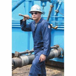 Stanco FRC681-NB-L Coverall Nfpa 2112 Ul 7.5 Oz. Fr Cotton Navy Blu