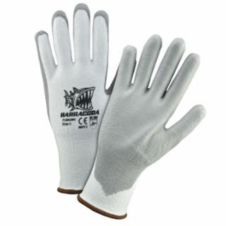 Pip 713HGWUB/L White Hppe Shell With Grey Pu Dipped Gloves. (1 Pair)