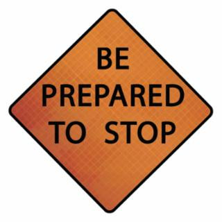 Cortina 07-800-3063 36" Be Prepared To Stop3016039