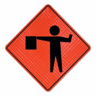 Cortina 07-800-4025-L 48" Super Bright - Flagger Symbol