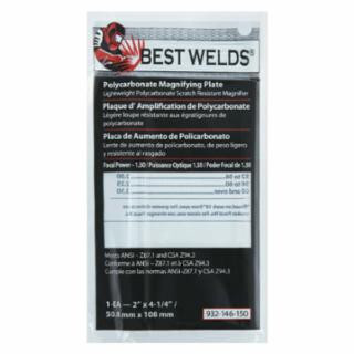 Best Welds 901-932-146-150 Bw-2X4-1/4 Polycarb Maglens 1.50 Diopter