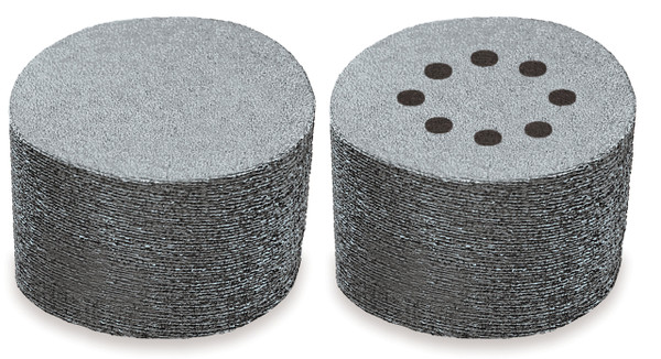 Alfa Tools VDSW60800 6" x 0 A80 Hook & Loop Paper Discs, Silicone Carbide, 50/Box