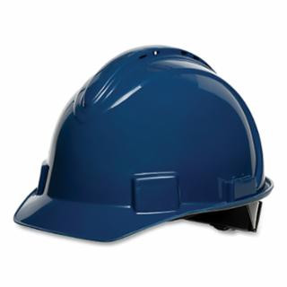 SHORT BRIM HARD HAT VENTED D. BLUE