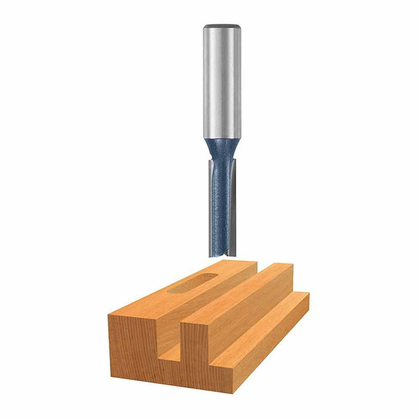 Bosch Power Tools 84207M 3/8" Straight Bit- 1/2"Shank- 2 Flt.- C.T. (1 BIT)