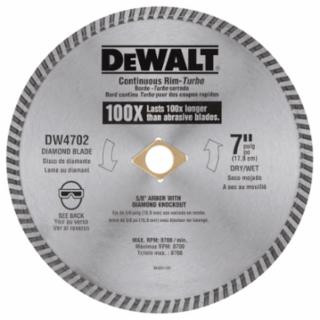 Dewalt DW4702 7" Dry Cut Diamond Blade