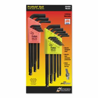 Bondhus 20499 Inch/Metric Prohold Balldriver L-Wrench Dble Pk