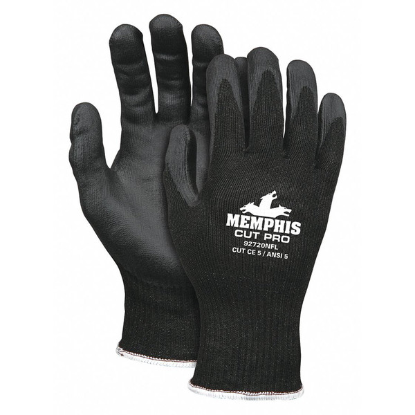 Mcr Safety 92733PUM Memphis Cut Pro Black Hppe Black Pu M (12 Pairs)
