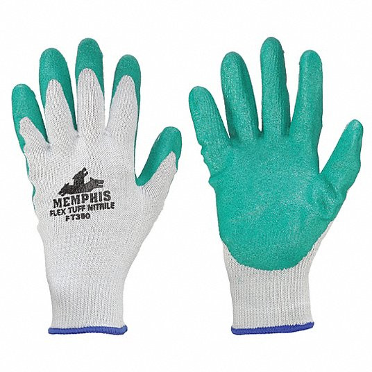 Mcr Safety FT350M Medium Flex Tuff Dippednitrile 12/Min (1 Pair)