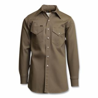 Lapco 850-L Shirt - Khaki Light Weight Twill W Pearl Snaps