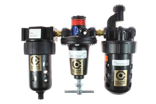 Coilhose Pneumatics FRL3800 3/8" Air Assembly W/Bowlguard Filter- Reg