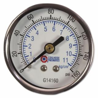 Coilhose Pneumatics G14160 30221 160Psi 2" Pressuregauge 1/4"Npt Cbm