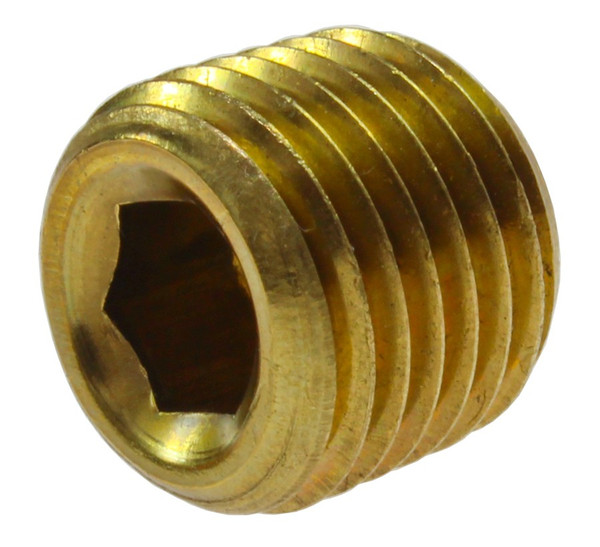 Coilhose Pneumatics PI004 1/4Npt Brass Flush Fit Port Plug-I