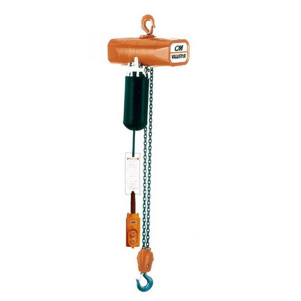Cm Columbus Mckinnon 2407C 1 Ton 115V Valustar Electric Chain Hoist