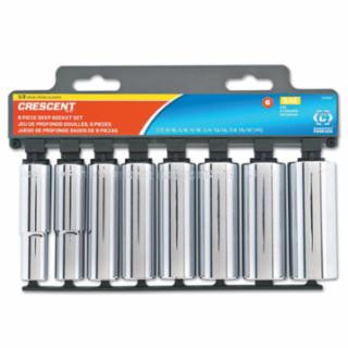 Crescent CSAS3N 8 pc 1/2" Drive Socket Setdeepmm (1 ST)