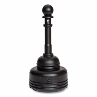 Eagle 1208BLACK Safesmoker Receptacle Poly W/Metal Bucket-Black