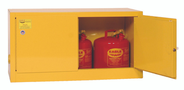 Eagle ADD15X 33182 15-Gal Yellow Stackable Safety Cabinet 2-D