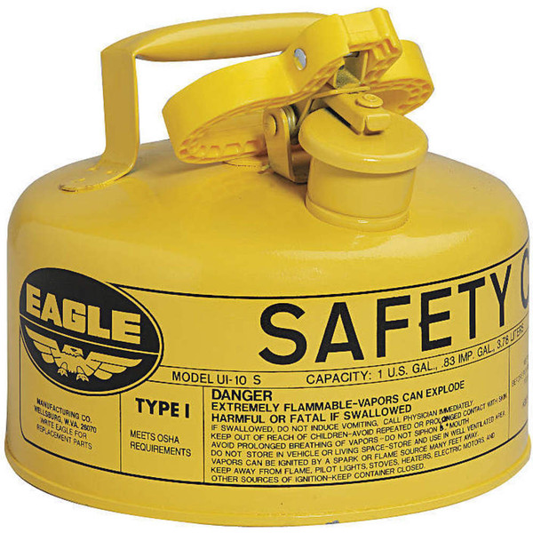 Eagle UI10SY 1 Gal. Yellow Safety Cantype 1