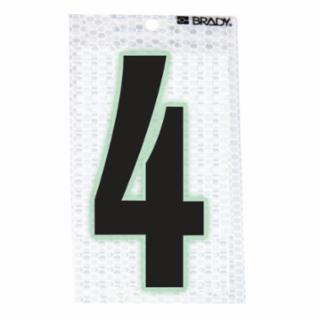 Brady 3010-4 Brady 3 In Self Adhesivenumber 4 10/Pack