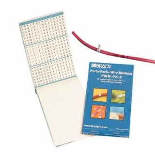 Brady PWM-PK-12 Porta-Pack Wire Markers Legend: A-Z