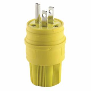 Eaton Crouse-Hinds 14W47 15 Amp Ylw Plug Industrial Watertight Elastomeri