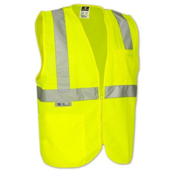 Radians SV2ZGS4X Econ Tpr/Cl2 Solid Safety Vst/Zip-Grn-4X