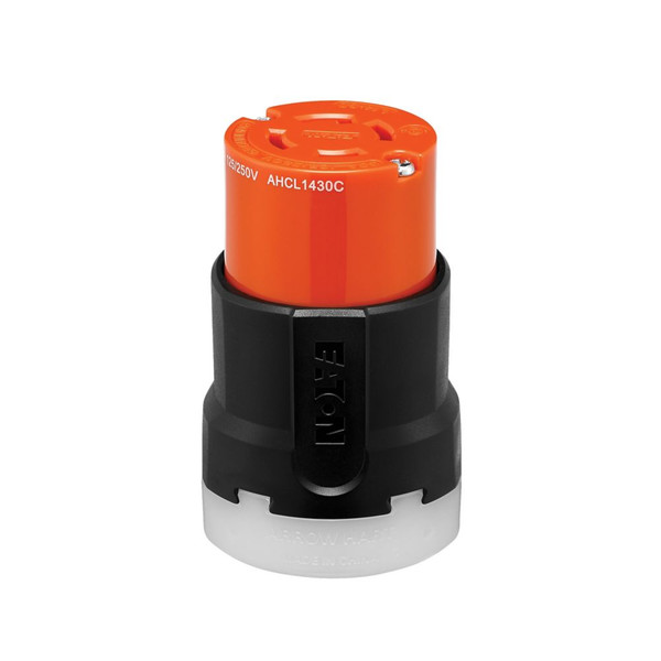 Eaton Crouse-Hinds AHCL1430C Conn Locking 125/250V 3P4W 30A Cc-Orange