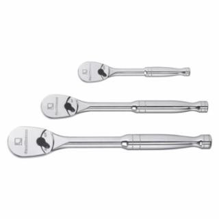 Gearwrench 81206P 3-Pc Full Polish Mxd Ratchet St 1/4" 3/8" 1/2"