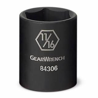 Gearwrench 84301N 3/8" Drive 6 Point Standard Impact SAE Socket 3/8"