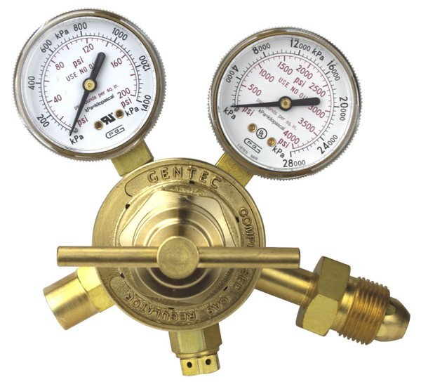 Gentec 152IN-125 Single Stage Md Regulator Inert Cga580