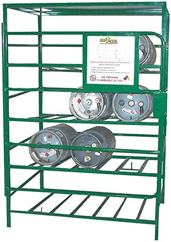 Saf-T-Cart SPC-12 Lockable Propane Rack Holds 12 33# Cylinders