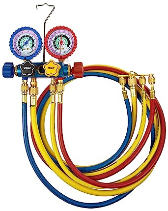 Imperial Tool 621-CS Manifold 4 Valve Hoses W/Sight Glass