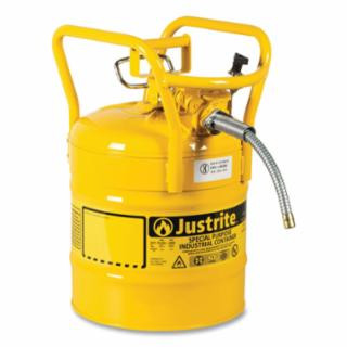 Justrite 7350210 Can Dot 5/8"Hose T25G Yl