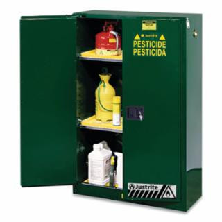 Justrite 894504 45 Gal Cab Pest Man W/Pdl Hndl