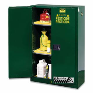 Justrite 894524 45 Gal Pest Sc Cab W/Pdlhndl
