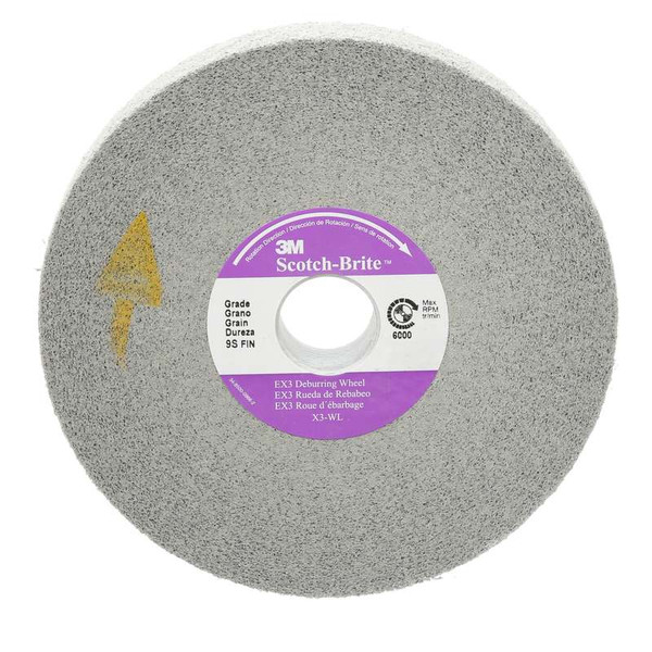 Scotch-Brite 7010364946 Scotch-Brite Ex3 Deburring Whl 12"X2"X5" 9S Fin