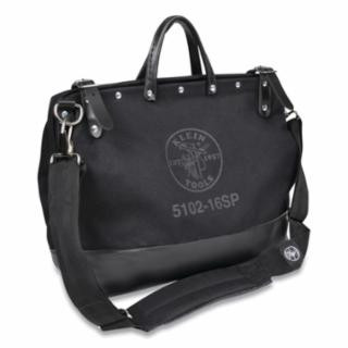 Klein Tools 510216SPBLK Deluxe Tool Bag, Black Canvas, 13 Pockets, 16-Inch